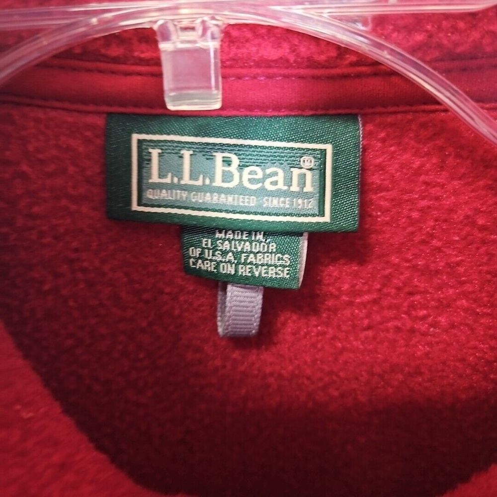 LL Bean Women's Sz MED Polartec Pink Fleece Zip Front Winter Vest - Picture 3 of 11